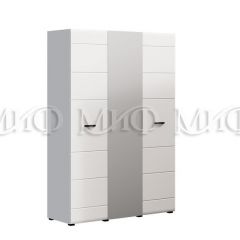 НЭНСИ NEW Шкаф 3-х створчатый (Белый глянец холодный/белый) в Салехарде - salekhard.mebel24.online | фото