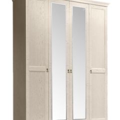 Шкаф 4-х дверный (2 зеркала) для платья и белья Венеция дуб седан (ВНШ1/4) в Салехарде - salekhard.mebel24.online | фото 1