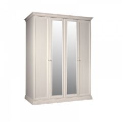 Шкаф 4-х дверный для платья и белья (2 зеркала) Амели штрих-лак (АМШ1/4) в Салехарде - salekhard.mebel24.online | фото