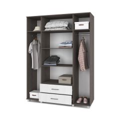 ЕВА Шкаф 4-х дверный Е43 в Салехарде - salekhard.mebel24.online | фото 2