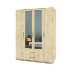 ЕВА Шкаф 4-х дверный Е43 в Салехарде - salekhard.mebel24.online | фото 5