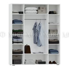 НЭНСИ NEW Шкаф 4-створчатый (Белый глянец холодный/белый) в Салехарде - salekhard.mebel24.online | фото 2