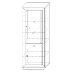 Шкаф 776 (1 стеклодверь, 1 ящик) Прато в Салехарде - salekhard.mebel24.online | фото 3