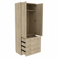 Шкаф для белья со штангой и ящиками арт. 103 в Салехарде - salekhard.mebel24.online | фото