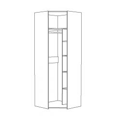 Шкаф для одежды 13.131 Амели в Салехарде - salekhard.mebel24.online | фото 2