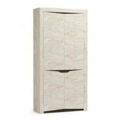 Шкаф для одежды 33.18 "Лючия" (бетон пайн белый / венге / белый) в Салехарде - salekhard.mebel24.online | фото
