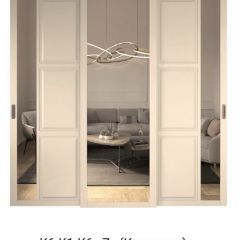 Шкаф-купе 2150 серии NEW CLASSIC K4+K4+K4+B22+PL4(по 2 ящика лев/прав+F обр.штанга) профиль «Капучино» в Салехарде - salekhard.mebel24.online | фото 15