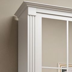 Шкаф-купе 2150 серии NEW CLASSIC K4+K4+K4+B22+PL4(по 2 ящика лев/прав+F обр.штанга) профиль «Капучино» в Салехарде - salekhard.mebel24.online | фото 4