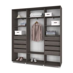 МАРТИН Шкаф-купе Анкор темный (2200*450) М421 в Салехарде - salekhard.mebel24.online | фото 4