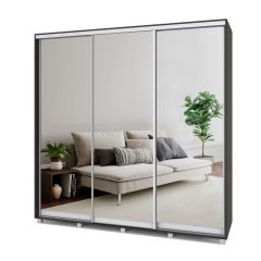 МАРТИН Шкаф-купе с зеркалами Венге (2200*450) М423 в Салехарде - salekhard.mebel24.online | фото