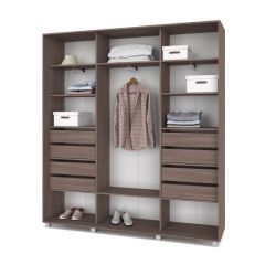 МАРТИН Шкаф-купе Шимо темный (2200*450) М421 в Салехарде - salekhard.mebel24.online | фото 4