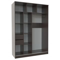 Шкаф-купе ПШ-2.9 1500 Фасад СТРЕЛКА (ВЕНГЕ стрелка беж) в Салехарде - salekhard.mebel24.online | фото 2