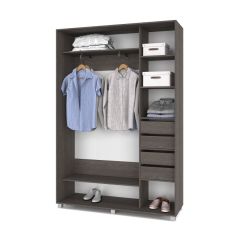 РОЛАНД Шкаф-купе Анкор темный (450*1500) Р451 в Салехарде - salekhard.mebel24.online | фото 4