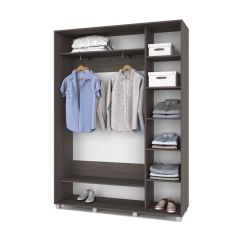 РОЛАНД Шкаф-купе Анкор темный (450*1600) Р461 в Салехарде - salekhard.mebel24.online | фото 3