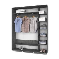 РОЛАНД Шкаф-купе Камень темный (450*1800) Р481 в Салехарде - salekhard.mebel24.online | фото 2
