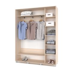 РОЛАНД Шкаф-купе Млечный дуб (450*1700) Р471 в Салехарде - salekhard.mebel24.online | фото 3