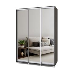 РОЛАНД Шкаф-купе с зеркалами Венге (600*1700) Р673 в Салехарде - salekhard.mebel24.online | фото