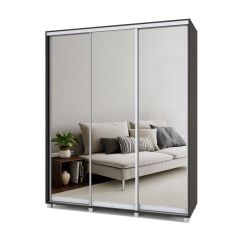 РОЛАНД Шкаф-купе с зеркалами Венге (600*1800) Р683 в Салехарде - salekhard.mebel24.online | фото