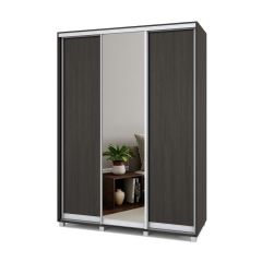 РОЛАНД Шкаф-купе с зеркалом Венге (600*1600) Р662 в Салехарде - salekhard.mebel24.online | фото