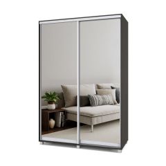 РОЛАНД Шкаф-купе с зеркалами Венге (600*1500) Р653 в Салехарде - salekhard.mebel24.online | фото