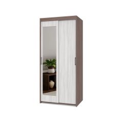 ТОМАС Шкаф-купе с зеркалом Шимо темный/светлый Т22 в Салехарде - salekhard.mebel24.online | фото