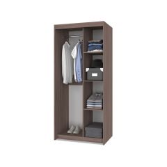 ТОМАС Шкаф-купе с зеркалом Шимо темный/светлый Т22 в Салехарде - salekhard.mebel24.online | фото 2