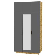 Шкаф с зеркалом "Аврора (H23_M)" в Салехарде - salekhard.mebel24.online | фото 19