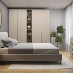 Шкаф СТАНДАРТ С2 2 ящика серия "ГЕСТИЯ" (Бежевый песок/Дуб Небраска натуральный ) 800*520*2300 в Салехарде - salekhard.mebel24.online | фото 5