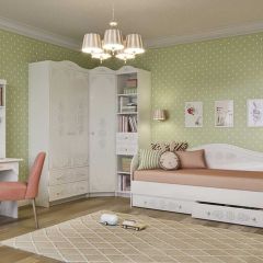 KI-KI СД450.1 Стеллаж 450 с ящ (белый/белое дерево) в Салехарде - salekhard.mebel24.online | фото 3
