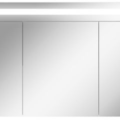 Шкаф-зеркало Аврора 100 с подсветкой LED Домино (DV8012HZ) в Салехарде - salekhard.mebel24.online | фото 1
