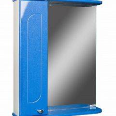 Шкаф-зеркало Радуга Синий металлик 55 левый АЙСБЕРГ (DA1129HZR) в Салехарде - salekhard.mebel24.online | фото