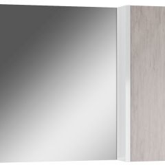 Шкаф-зеркало Uno 80 Дуб серый левый/правый Домино (DU1504HZ) в Салехарде - salekhard.mebel24.online | фото