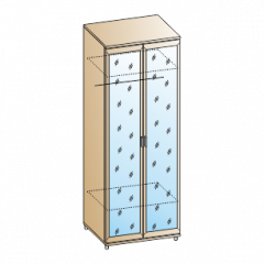 Спальня Мелисса композиция 2 (Ясень Асахи) в Салехарде - salekhard.mebel24.online | фото 2