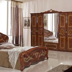 Спальня Роза (комплект 3 дв.) орех в Салехарде - salekhard.mebel24.online | фото
