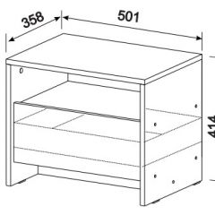 Спальный гарнитур МСП-1 (Ясень Анкор светлый) 1400 в Салехарде - salekhard.mebel24.online | фото 6