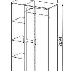 Спальный гарнитур МСП-1 (Ясень Анкор светлый) 1400 в Салехарде - salekhard.mebel24.online | фото 9