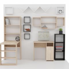 Стеллаж Элемент-1 (дуб сонома) в Салехарде - salekhard.mebel24.online | фото 4