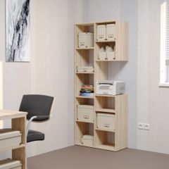 Стеллаж Элемент-2 (дуб сонома) в Салехарде - salekhard.mebel24.online | фото 3