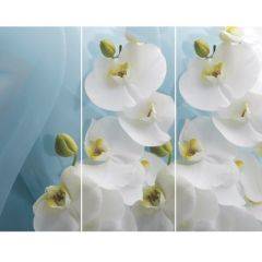 Стол Бостон-3 (Белая Орхидея) 1100/1420*700, опора Брифинг в Салехарде - salekhard.mebel24.online | фото 2
