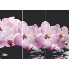 Стол Бостон-3 (Розовая Орхидея) 1100/1420*700, опора Брифинг в Салехарде - salekhard.mebel24.online | фото 2