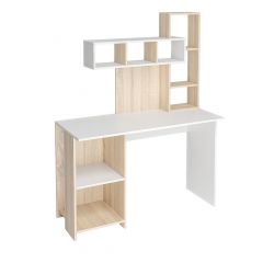 Стол компьютерный Олимп (дуб сонома/белый) в Салехарде - salekhard.mebel24.online | фото 3