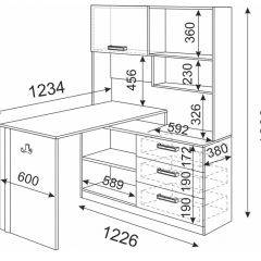 Стол компьютерный ВОЛКЕР М07 (ЯШС) в Салехарде - salekhard.mebel24.online | фото 3