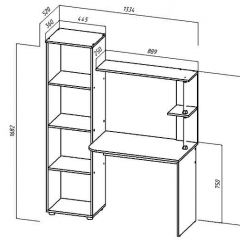 ЮНИОР-2 Стол компьютерный в Салехарде - salekhard.mebel24.online | фото