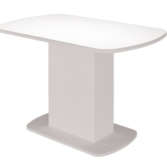 Стол обеденный Соренто (Белый глянец) в Салехарде - salekhard.mebel24.online | фото 2