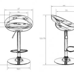 Стул барный DOBRIN DISCO LM-1010 (белый) в Салехарде - salekhard.mebel24.online | фото 2