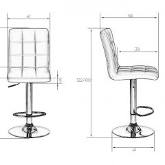 Стул барный DOBRIN KRUGER LM-5009 (коричневыйй) в Салехарде - salekhard.mebel24.online | фото 2