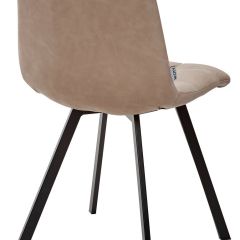 Стул CHILLI SQUARE RU-09 серо-бежевый винтаж, PU / черный каркас М-City в Салехарде - salekhard.mebel24.online | фото 3