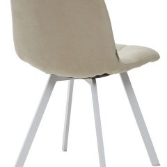Стул CHILLI SQUARE UF860-01B бежевый, ткань/ белый каркас М-City в Салехарде - salekhard.mebel24.online | фото 2
