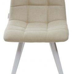 Стул CHILLI SQUARE UF860-01B бежевый, ткань/ белый каркас М-City в Салехарде - salekhard.mebel24.online | фото 3