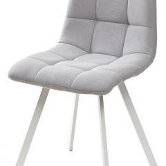 Стул CHILLI SQUARE UF860-02B серо-голубой, ткань/ белый каркас М-City в Салехарде - salekhard.mebel24.online | фото